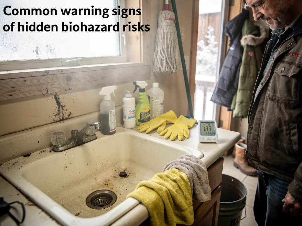 Common warning signs of hidden biohazard risks